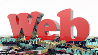 WEB in Red Letters